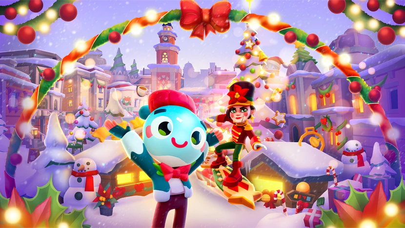 Subway Surfers Winter Wonderland Christmas gameplay screenshot